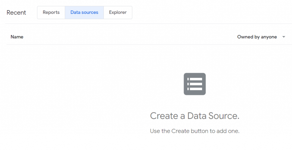 Google Data Studio data sources